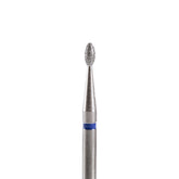 Fresa/Broca de diamante, forma de oliva azul 2.1 sin punta